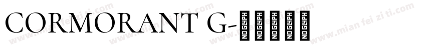 CORMORANT G字体转换